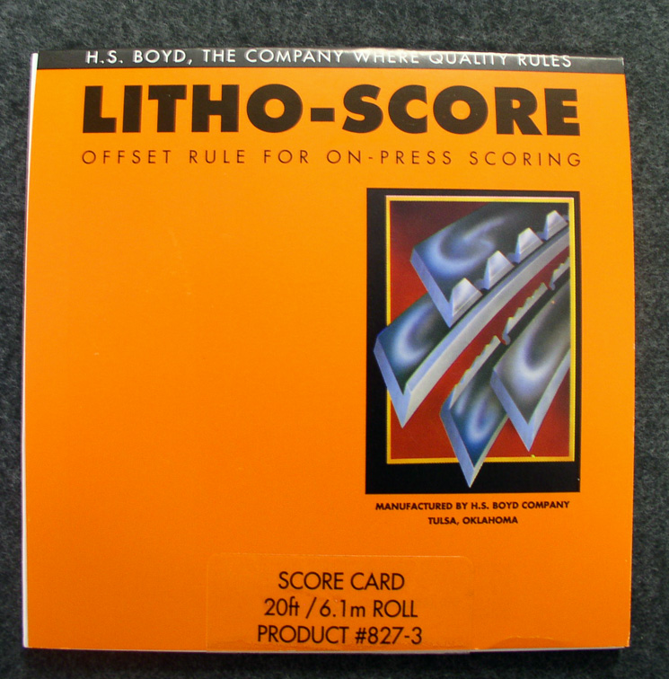 (image for) Litho-Score 827-3 Heavy Duty Card 20'